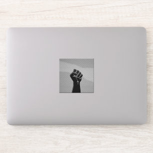 Solidarity Fist in Carbon Fiber Decor Sticker