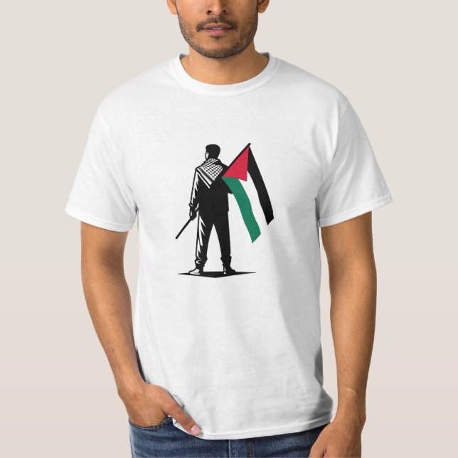 Solidarity for Palestine: Advocate in Style T-Shirt (Front)