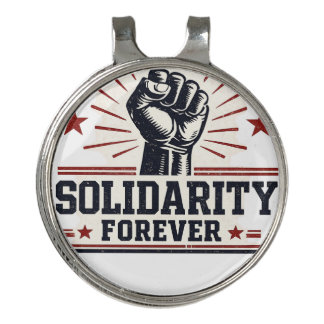 Solidarity Forever Golf Hat Clip