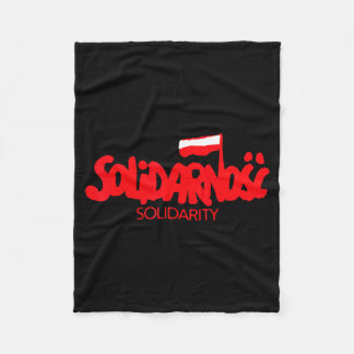 Solidarity Solidarnosc Working Cl Social Democracy Fleece Blanket