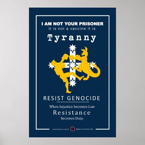 Solidarity with Australia _ Resist Tyranny Poster