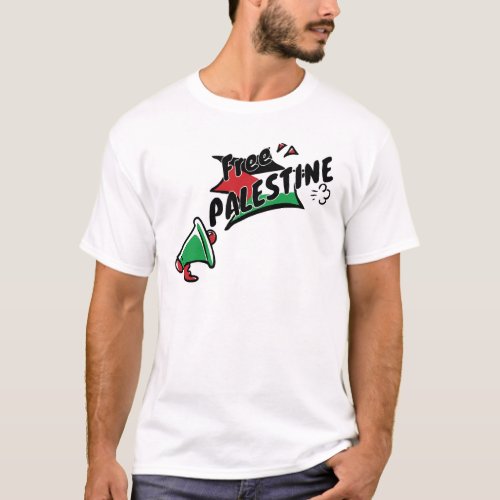 Solidarity with Palestine Amplifying Freedom T_Shirt