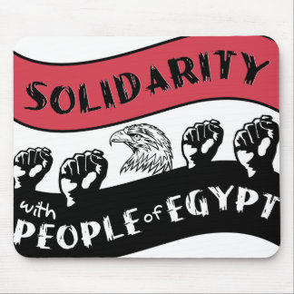 Solidarity with People of Egypt mousepad