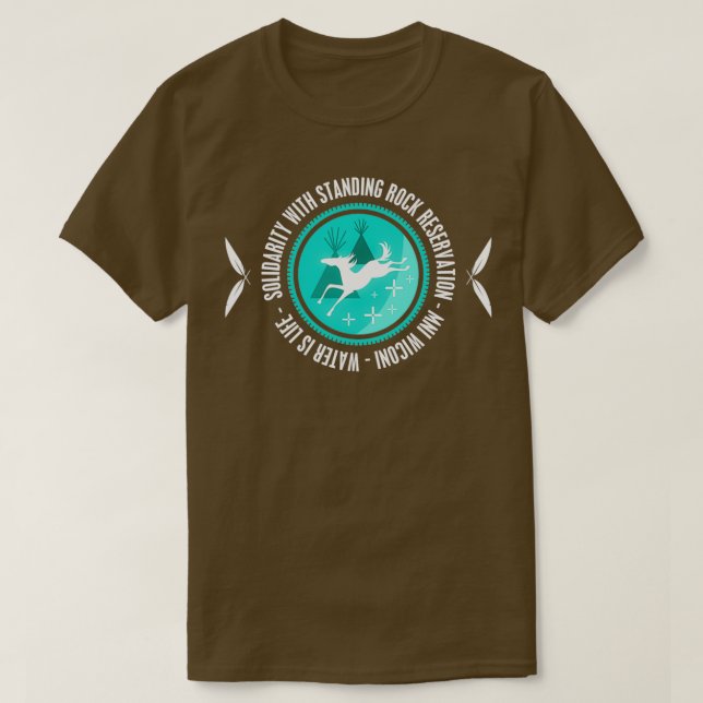 Solidarity With Standing Rock  T-Shirt (Design Front)