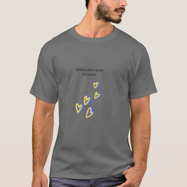Solidarity With Ukraine T-Shirt (Front)