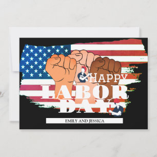 Solidarity Worker Happy Labor Day USA Holiday Card