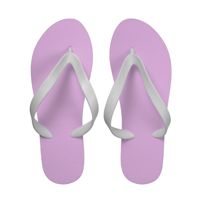 solide pastel purple pink color flip flops