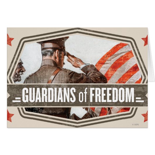 Solider-Guardian of Freedom Cards (Front Horizontal)