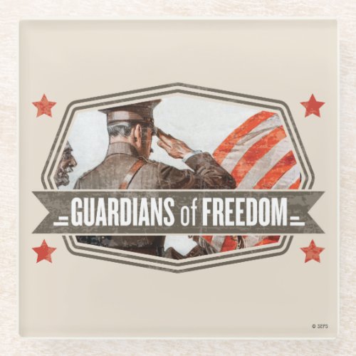 Solider_Guardian of Freedom Glass Coaster