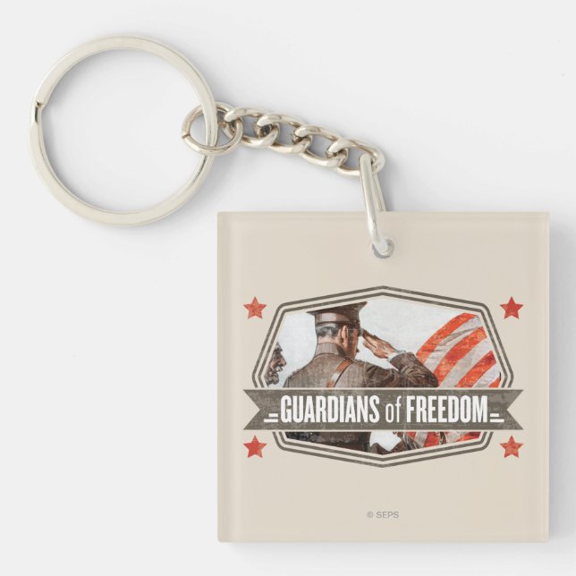 Solider-Guardian of Freedom Keychain (Front)