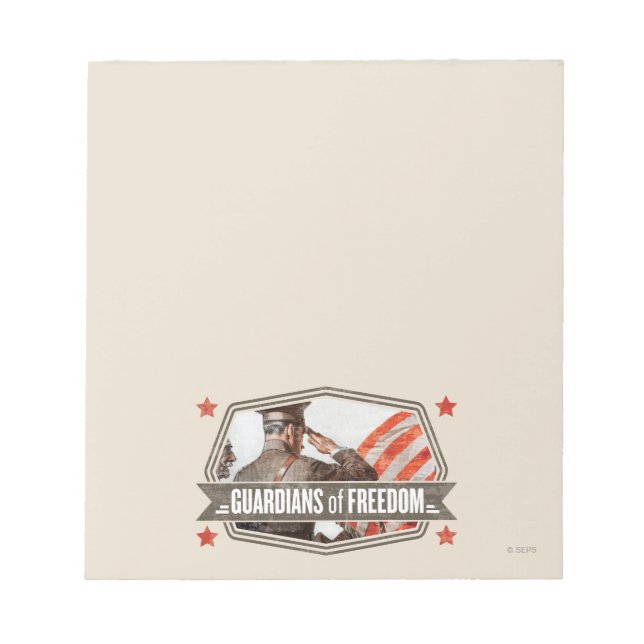 Solider-Guardian of Freedom Notepad (Front)