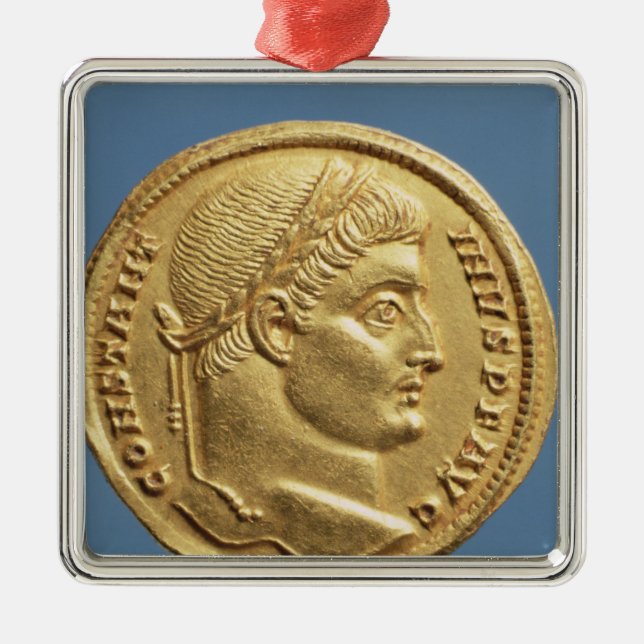 Solidus  of Constantine I Metal Ornament (Front)
