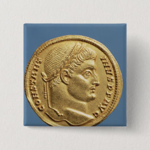 Solidus of Constantine I Pinback Button
