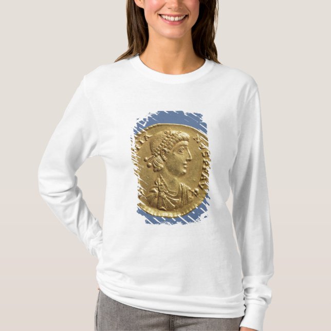 Solidus  of Gratian  draped T-Shirt (Front)