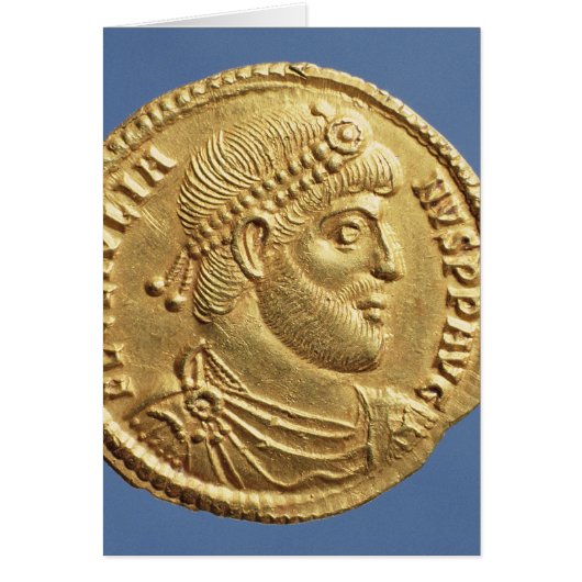 Solidus  of Julian the Apostate  draped Cards (Front)