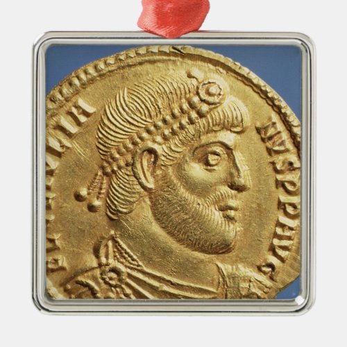 Solidus  of Julian the Apostate  draped Metal Ornament