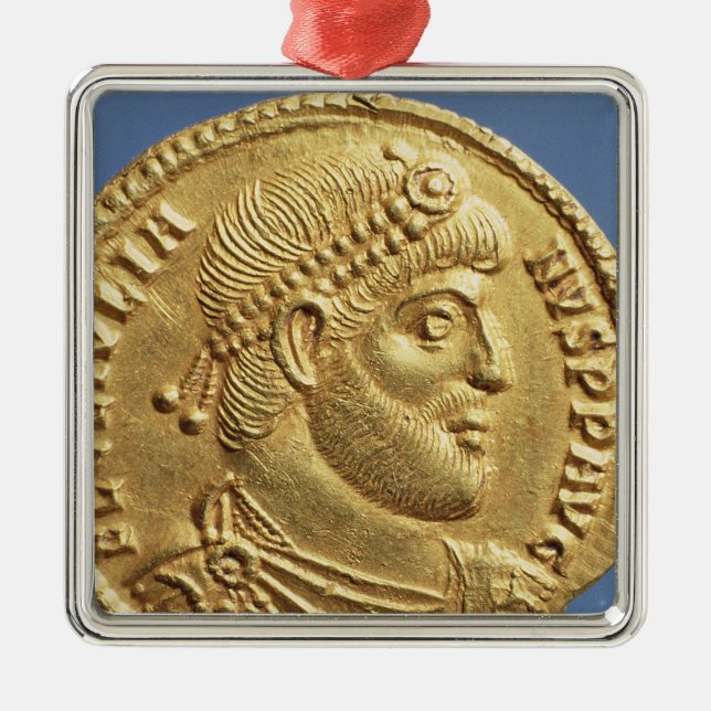 Solidus  of Julian the Apostate  draped Metal Ornament (Front)