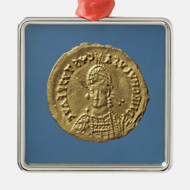 Solidus  of Romulus Augustulus Metal Ornament (Front)