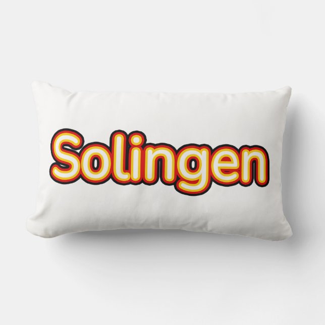 Solingen Deutschland Germany Lumbar Pillow (Front)