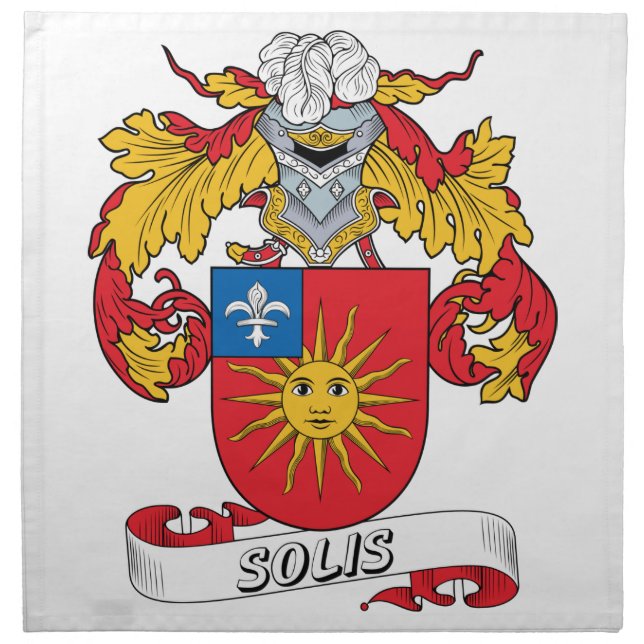 Solis Family Crest Napkin (Front)