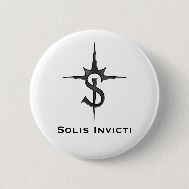 Solis Invicti Badge Button (Front)