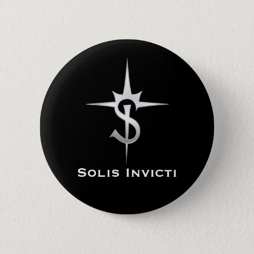 Solis Invicti Badge Silver with text Button
