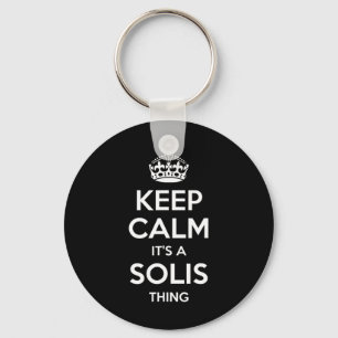 Solis Surname Funny Family Tree Birthday Reunion G Keychain