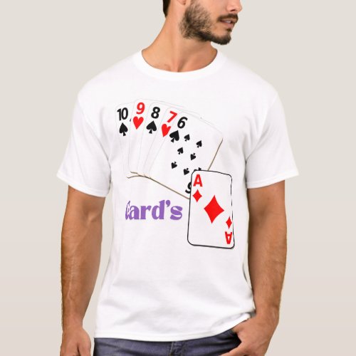 Solitaire cards Mens Basic T_Shirt