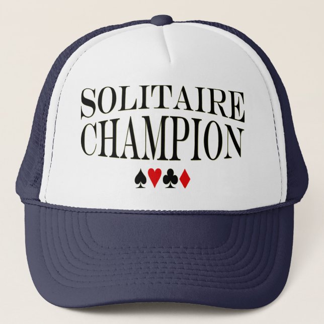 Solitaire Champion Trucker Hat (Front)