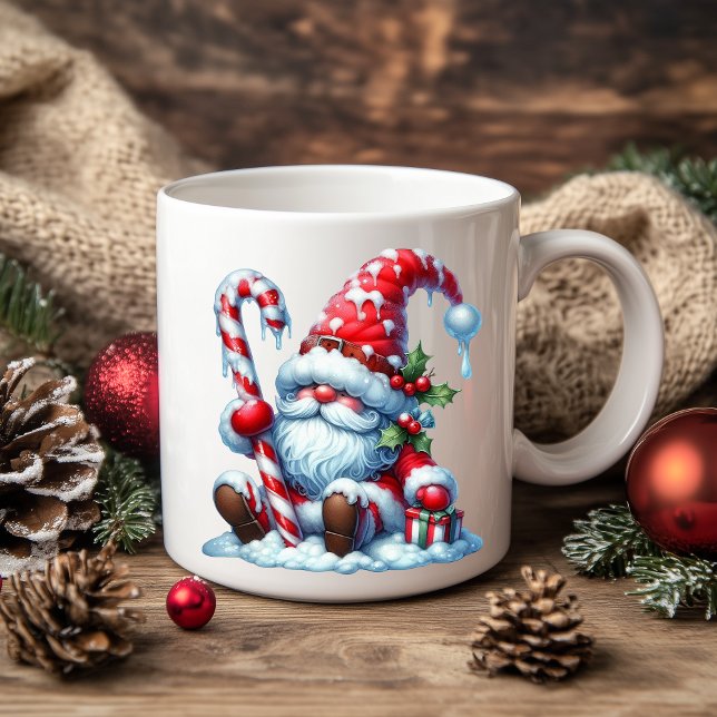 Solitary Christmas Gnome with Candy Coffee Mug (Creator Uploaded)