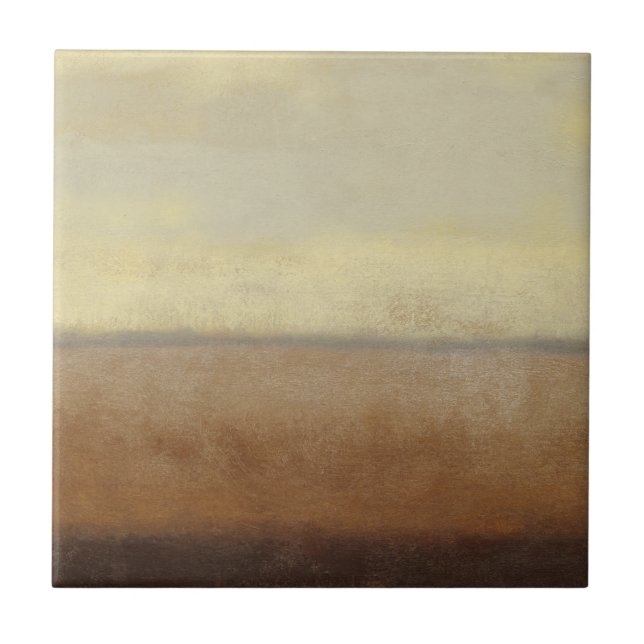 Solitary Desert Landscape by Norman Wyatt Ceramic Tile (Front)