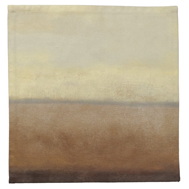 Solitary Desert Landscape by Norman Wyatt Cloth Napkin (Front)