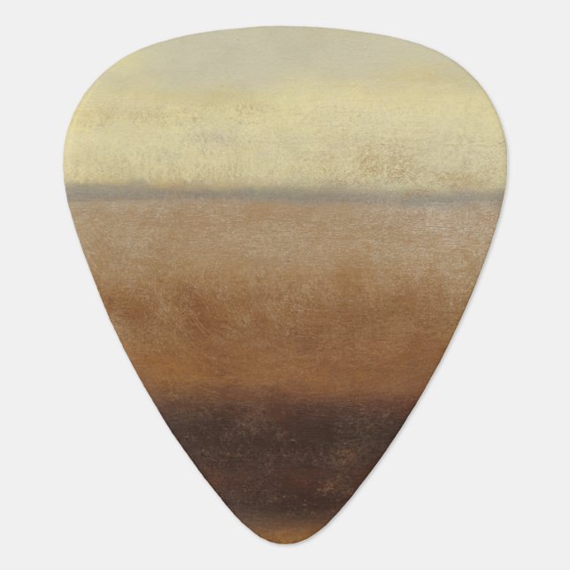 Solitary Desert Landscape by Norman Wyatt Guitar Pick (Front)