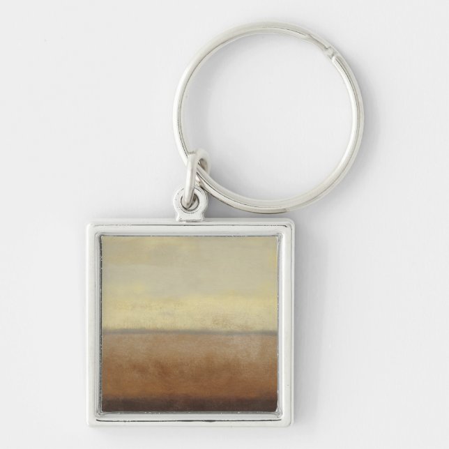 Solitary Desert Landscape by Norman Wyatt Keychain (Front)