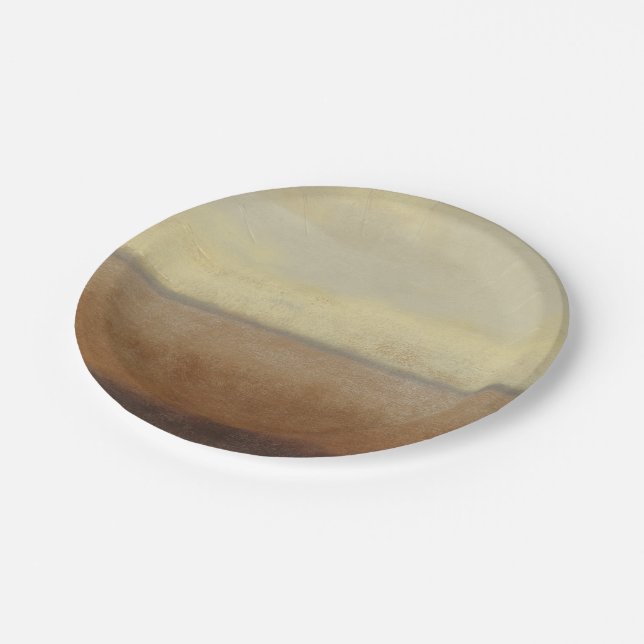 Solitary Desert Landscape by Norman Wyatt Paper Plates (Angled)