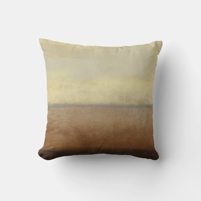 Solitary Desert Landscape by Norman Wyatt Throw Pillow (Front)