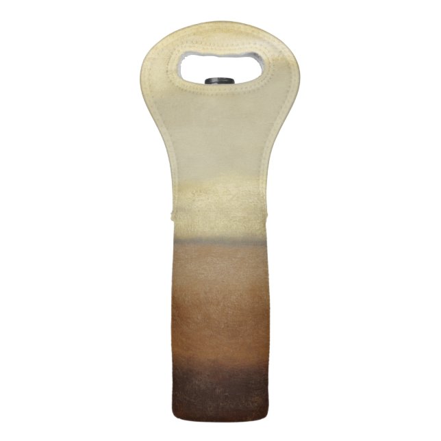 Solitary Desert Landscape by Norman Wyatt Wine Bag (Back)