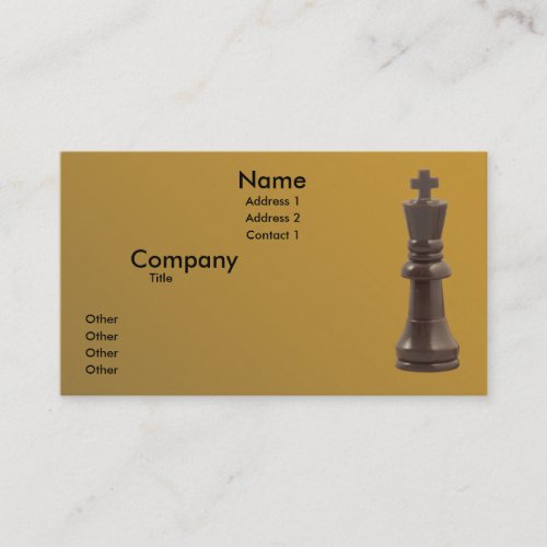 Solitary King Business Card