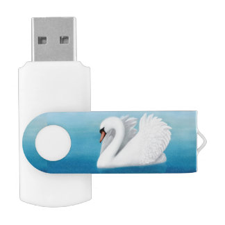 Solitary Mute Swan 64GB USB Flash Drive