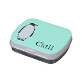 Solitary Penguin Chill Pill Box/Candy Tin (Side)