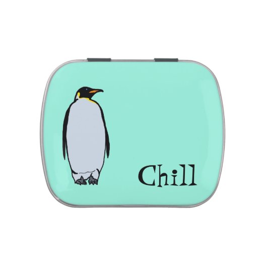 Solitary Penguin Chill Pill Box/Candy Tin (Top)