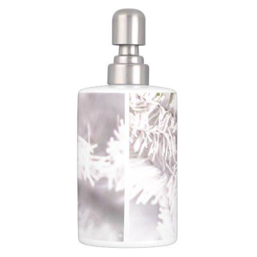 Solitary Purple Christmas Ball Soap Dispenser And Toothbrush Holder (Back)