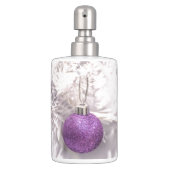 Solitary Purple Christmas Ball Soap Dispenser And Toothbrush Holder (Front)