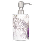 Solitary Purple Christmas Ball Soap Dispenser And Toothbrush Holder (Right)