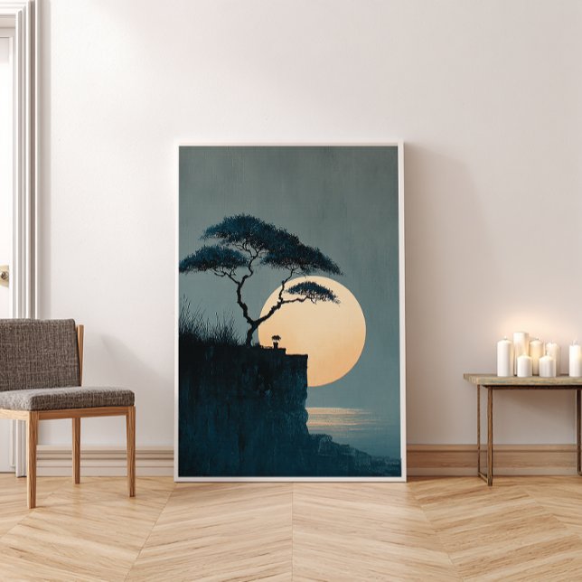 Solitary Tree Zen Minimalist Wall Art (Creator Uploaded)