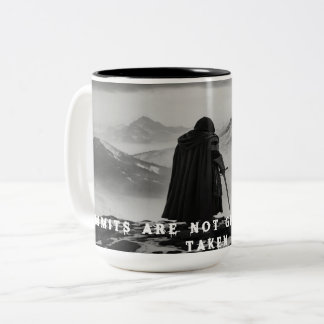 Solitary Warrior Mug - Black & White Fantasy 