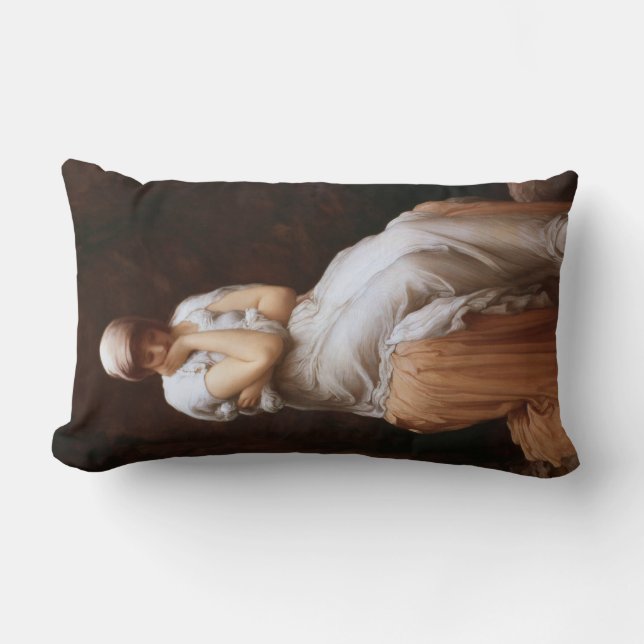 Solitude (by Frederic Leighton) Lumbar Pillow (Front)