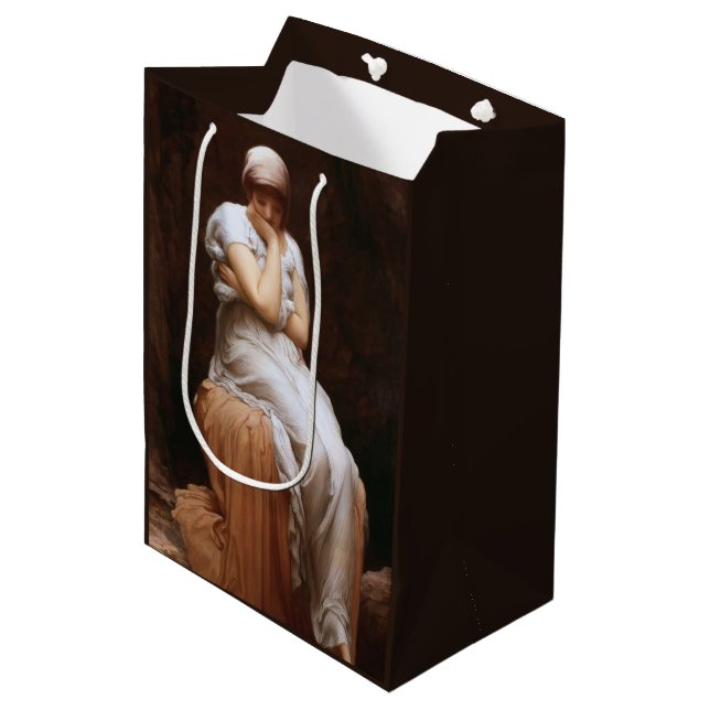 Solitude (by Frederic Leighton) Medium Gift Bag (Front Angled)