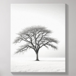 Solitude in Stillness Canvas Photo Tile