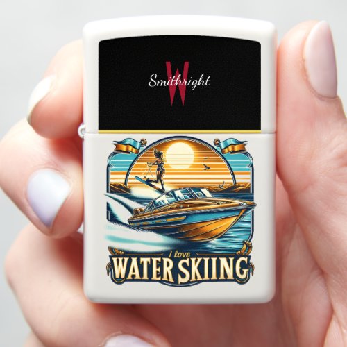 Solitude love skiing zippo lighter